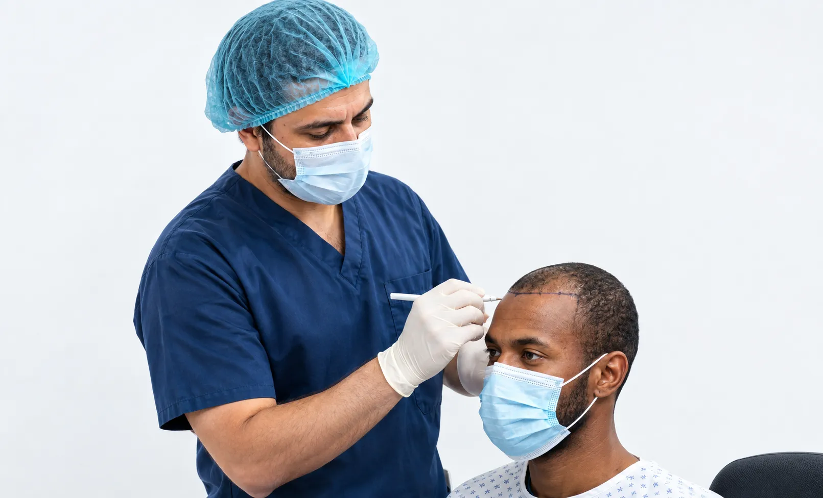 Goferie hair transplant preparation