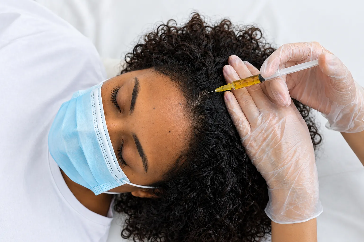 Goferie hair transplant preparation