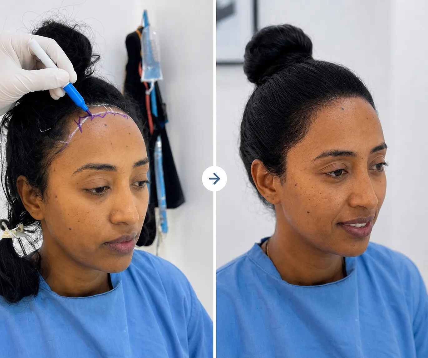 Women hair transplant